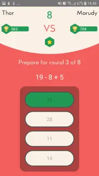 Math Warriors: 1vs1 game in real time Screen Shot 2