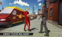 Futuristic Pizza Delivery Van: Food Truck Simulate Screen Shot 0