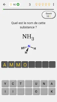 Les substances chimiques - Le quiz sur la chimie Screen Shot 0