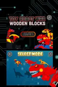 Dinosaur Robot Wooden Blocks Screen Shot 0