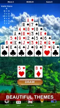 Piramida Solitaire: gra puzzle karciana Screen Shot 4