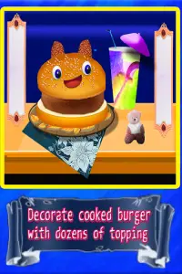 Burger Fast Food Koken Games Screen Shot 2