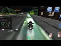 3D شرطة سباق الدراجات النارية Screen Shot 0