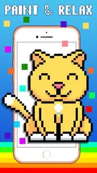 Cats - Coloring by Numbers Pixel Art - Sandbox Screen Shot 0