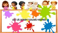 Kids Learning Colors Names in English with Splash Screen Shot 0