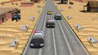 पुलिस गाड़ी रेसर: यातायात गाड़ी ड्राइविंग Screen Shot 2