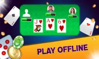 Call break offline card game Screen Shot 1