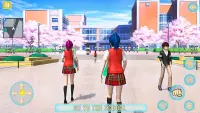 Anime Girl Games: School Simulator 2021 Screen Shot 0