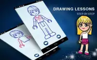 How to Draw Dolls Friends Lego Figures Screen Shot 1