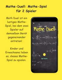 Mathe Duell: 2 Spieler Spiel Screen Shot 4