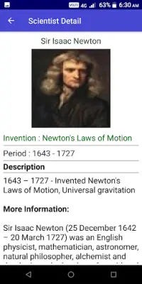 Know a Scientist - Inventions,Glossary,Facts,Quiz Screen Shot 3