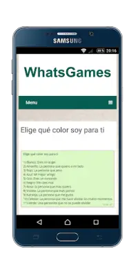 Juegos para whatsapp Screen Shot 2