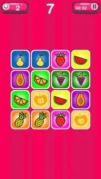 Fruits Matching Game for Kids Screen Shot 0