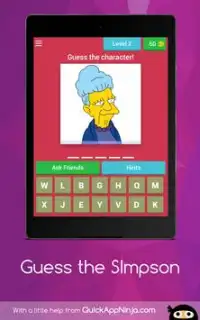 The Simpsons 2018 Quiz Screen Shot 11