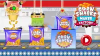 Pabrik pembuat makanan ringan jagung: game memasak Screen Shot 0