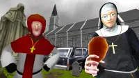 Nun and Monk Neighbor Escape 3D Screen Shot 0