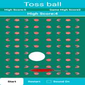 Toss Ball on Tennis Bat