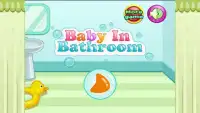 बेबी बाथरूम लड़कियों के खेल Screen Shot 0
