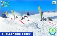 moto de neve competindo - fora da estrada Ação Screen Shot 0