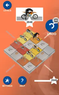 Motorbikes 2048 - Puzzle Game Screen Shot 5