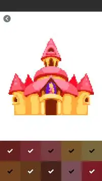 Great Castle Pixel Art Color By Number Screen Shot 2