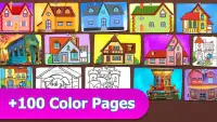 Idle Home Painting Game: House Coloring Pages Screen Shot 2