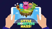 Little Monsters Mazes - Labyrinth & Maze Puzzles Screen Shot 2