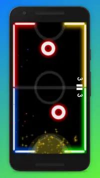 Color Glow Air Hockey Screen Shot 0