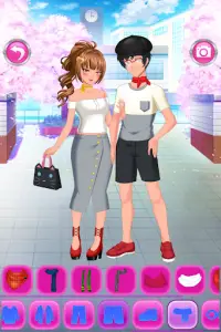 Anime Couples Dress Up Game Screen Shot 6