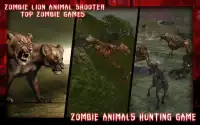 Zombie Lion Animal Shooter: Top Zombie Games Screen Shot 2
