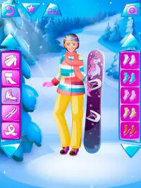 لعبة تلبيس ملابس الشتاء للبنات Screen Shot 10