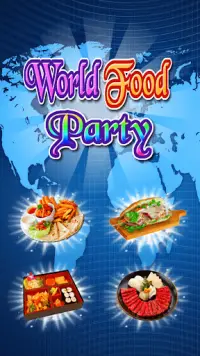 World Food Party match 3 games Screen Shot 0