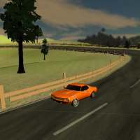 American Muscle Car Village Road Driving Simulator