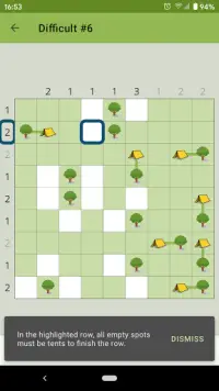 Trees and Tents Puzzle Screen Shot 3