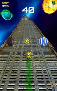 Ball Rolling on Colorful Road Speed Bouncing Jumps Screen Shot 4