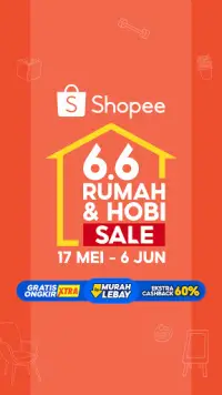 Shopee 6.6 Rumah & Hobi Sale Screen Shot 1