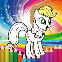 Coloring little pony princess Screen Shot 4