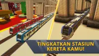Railway Station Craft: Simulator Kereta 2019 Screen Shot 1