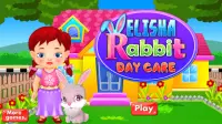 Elisha rabbit daycare – Virtual pet care game Screen Shot 1