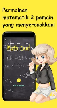 Math Duel: Permainan 2 pemain Screen Shot 0