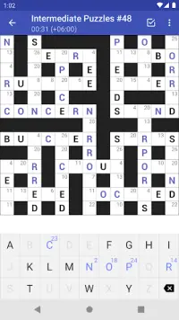 Codeword Puzzles (Crosswords) Screen Shot 1