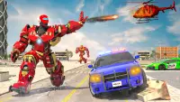 Flying Police Robot Hero Games Screen Shot 2