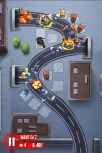 Tower Defense : Super Heroes Screen Shot 1