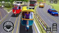 City TukTuk Rickshaw Simulator: Driving Games 2021 Screen Shot 3