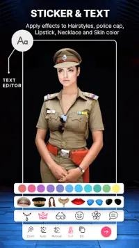 Women Police Photo Suit Editor Screen Shot 1