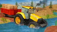 Malakas na Tungkulin Real Tractor Trolly Cargo Sim Screen Shot 4
