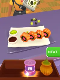 Sushi Roll 3D - Cooking ASMR Screen Shot 2