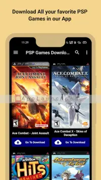 PSP Games Downloader - PSP PSX PS2, ISO & CSO Roms Screen Shot 1