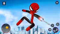 Spider Stickman Rope: Hero Man Screen Shot 1