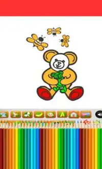 Coloring Games - Teddybear Screen Shot 13